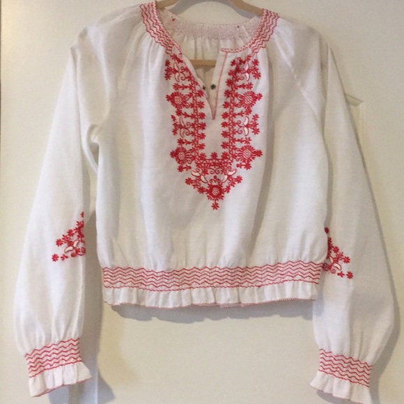 vintage peasant blouse